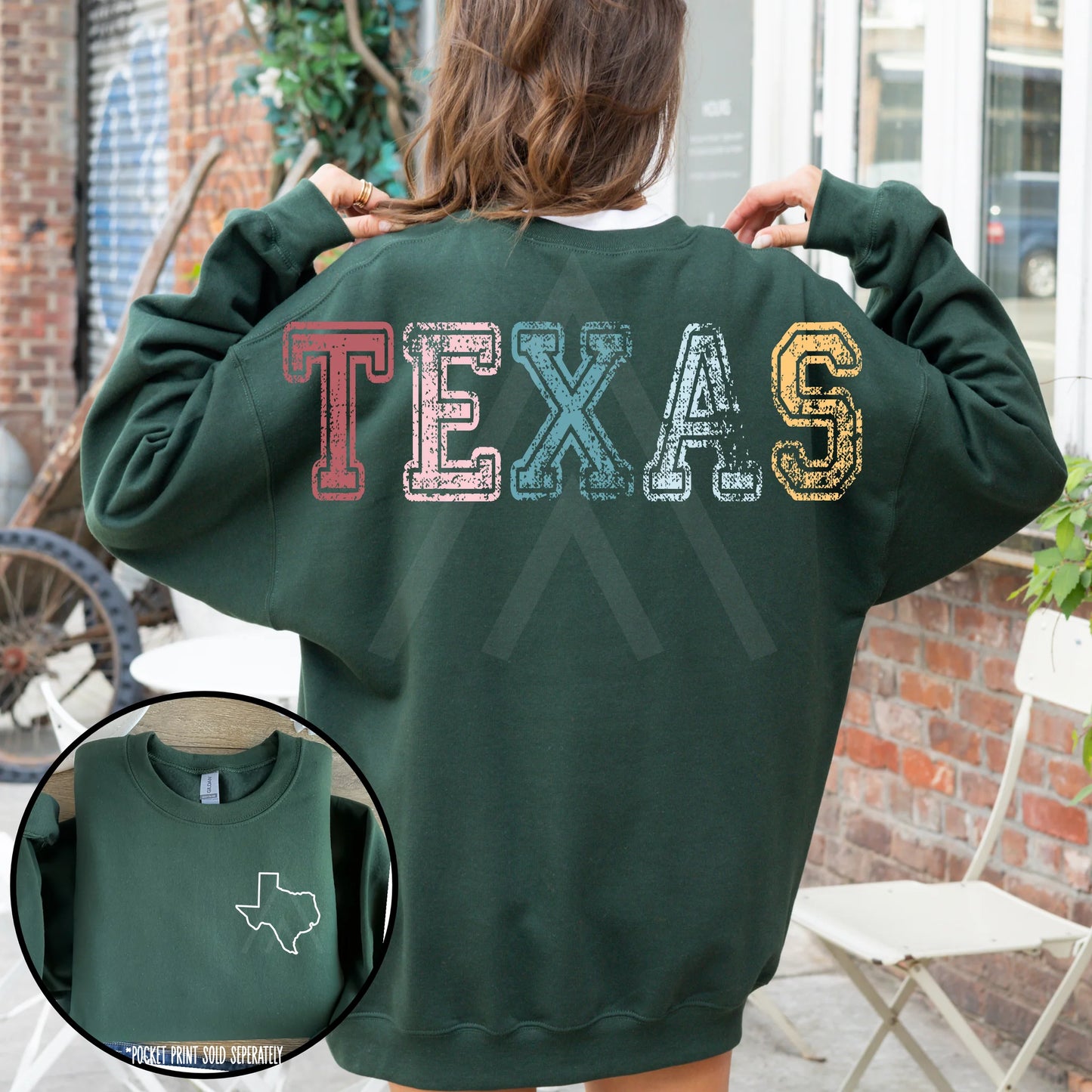 Vintage States with Back Lettering
