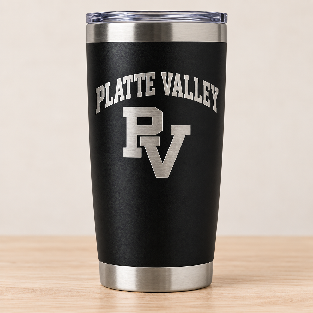 Laser Engraved School Tumbler — 20 oz Black | Launch Pre-Order