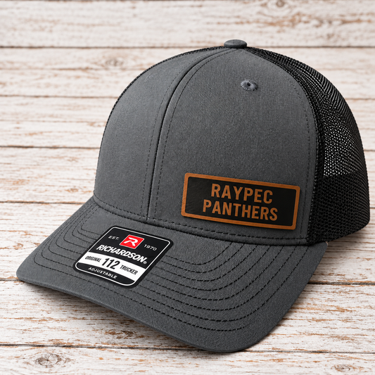 RayPec Panthers Leather Patch Hat