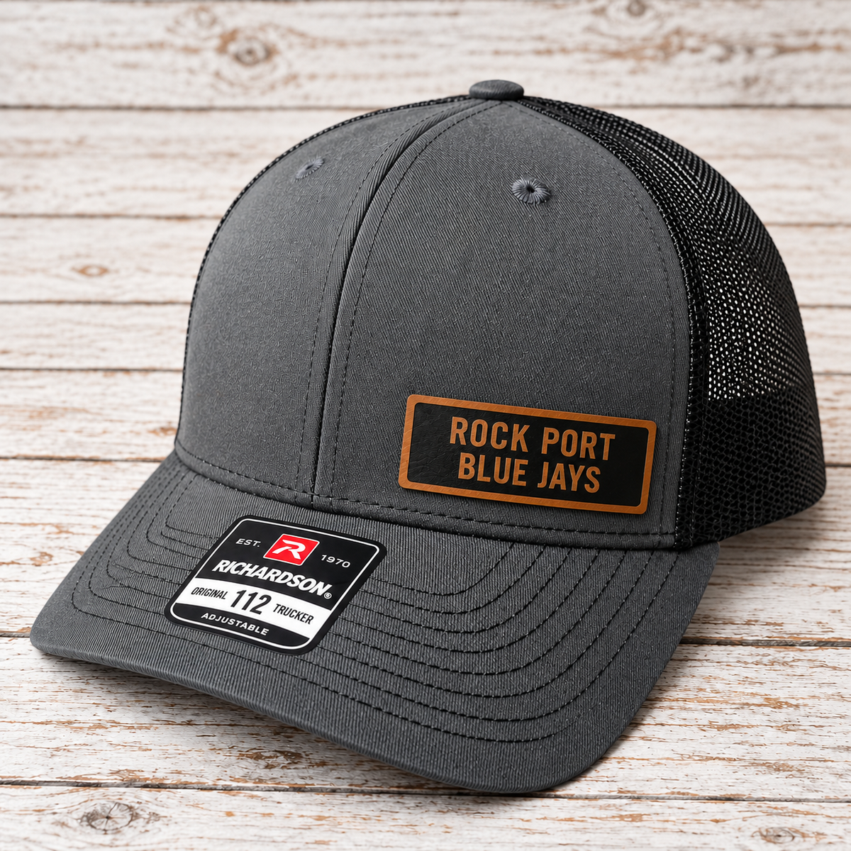 Rock Port Blue Jays Leather Patch Hat