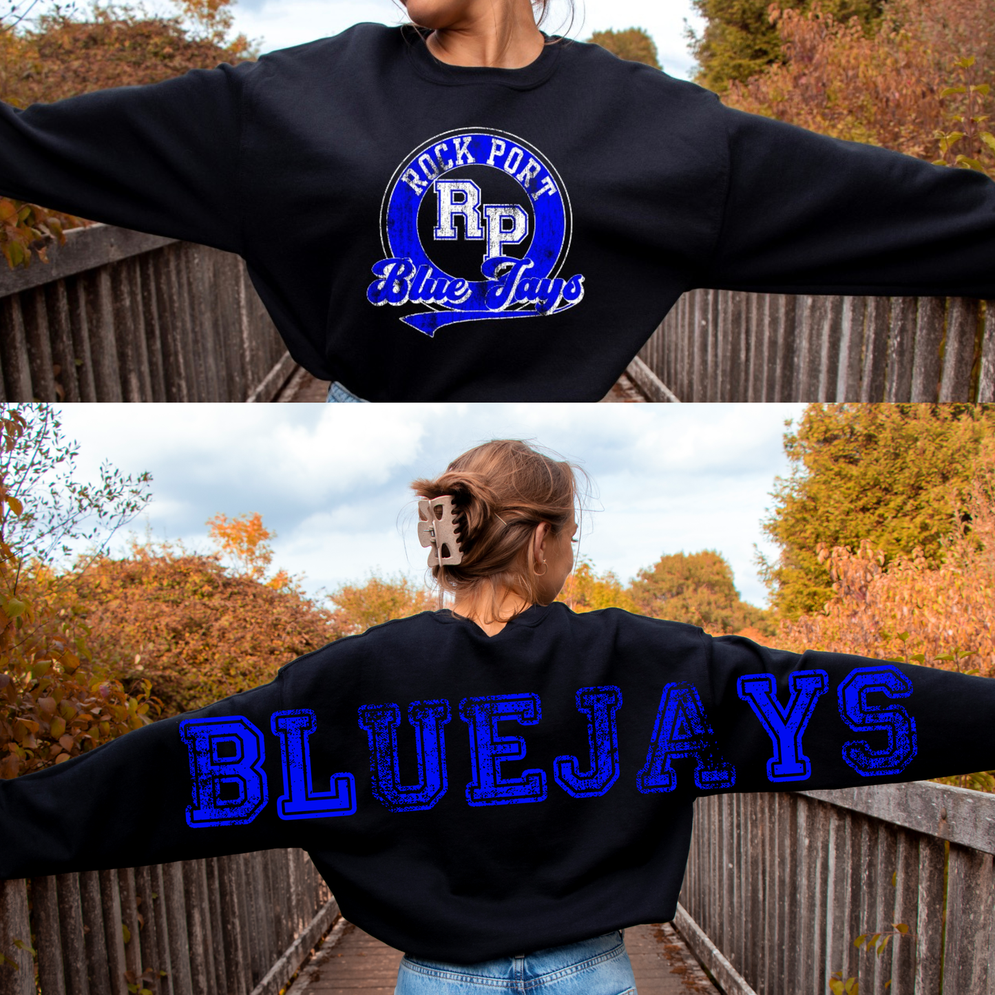 Rock Port Blue Jays with BACK LETTERING