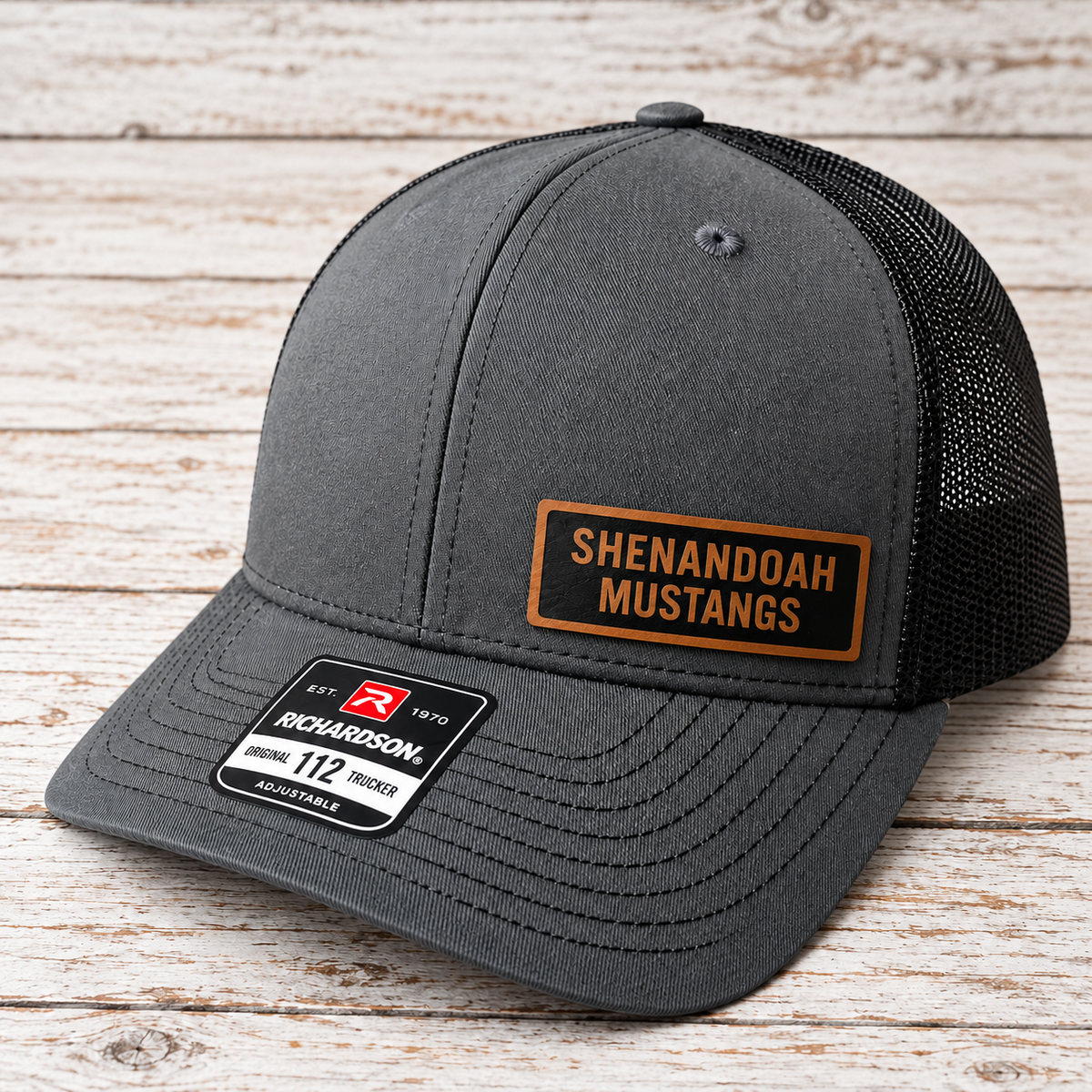 Shenandoah Mustangs Leather Patch Hat