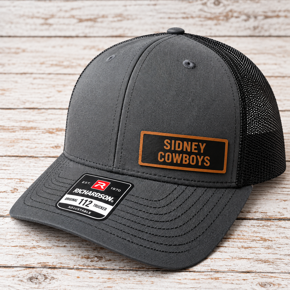 Sidney Cowboys Leather Patch Hat