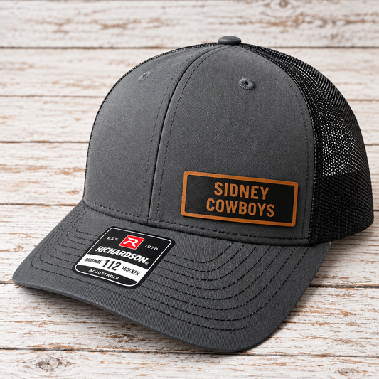 Sidney Cowboys Leather Patch Hat