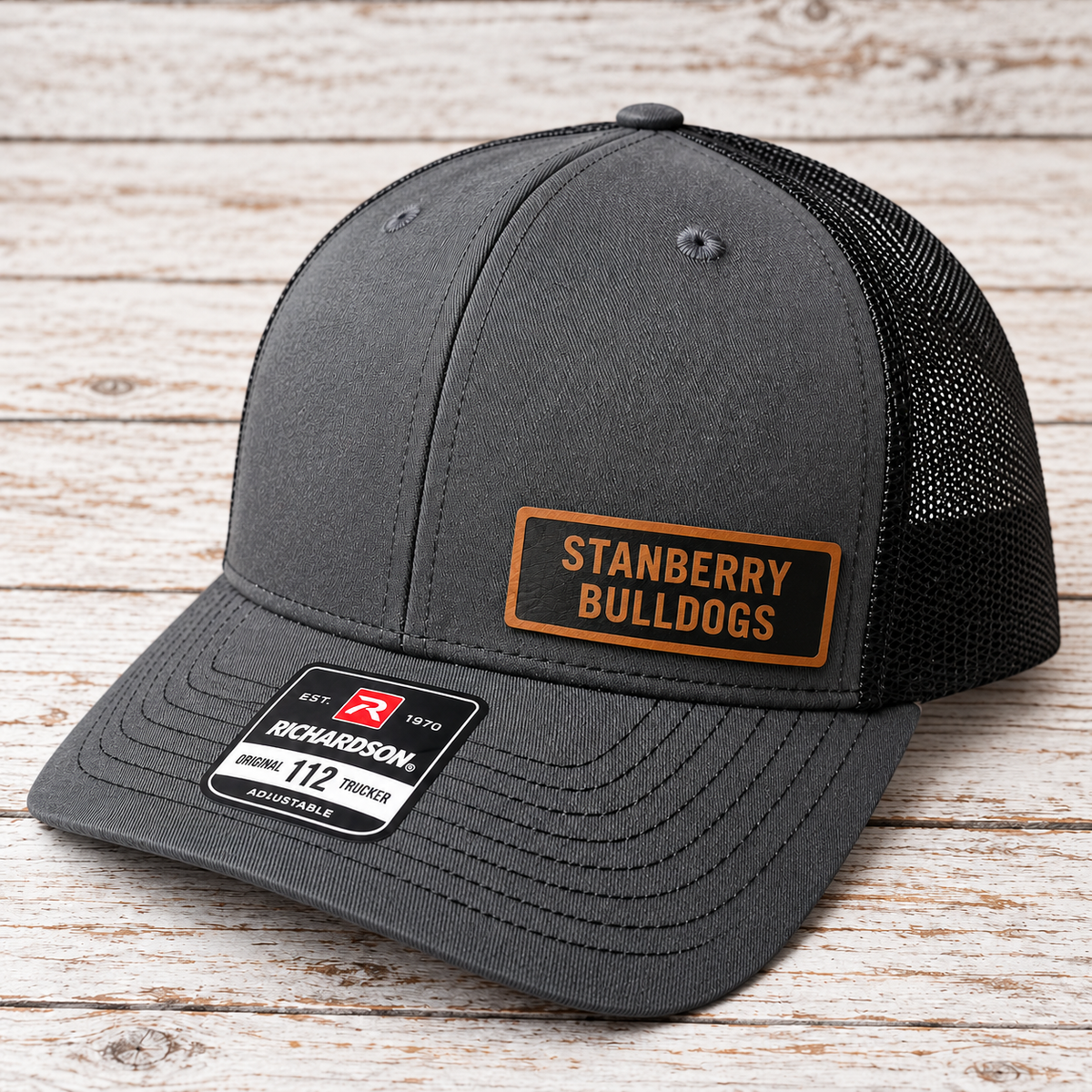 Stanberry Bulldogs Leather Patch Hat