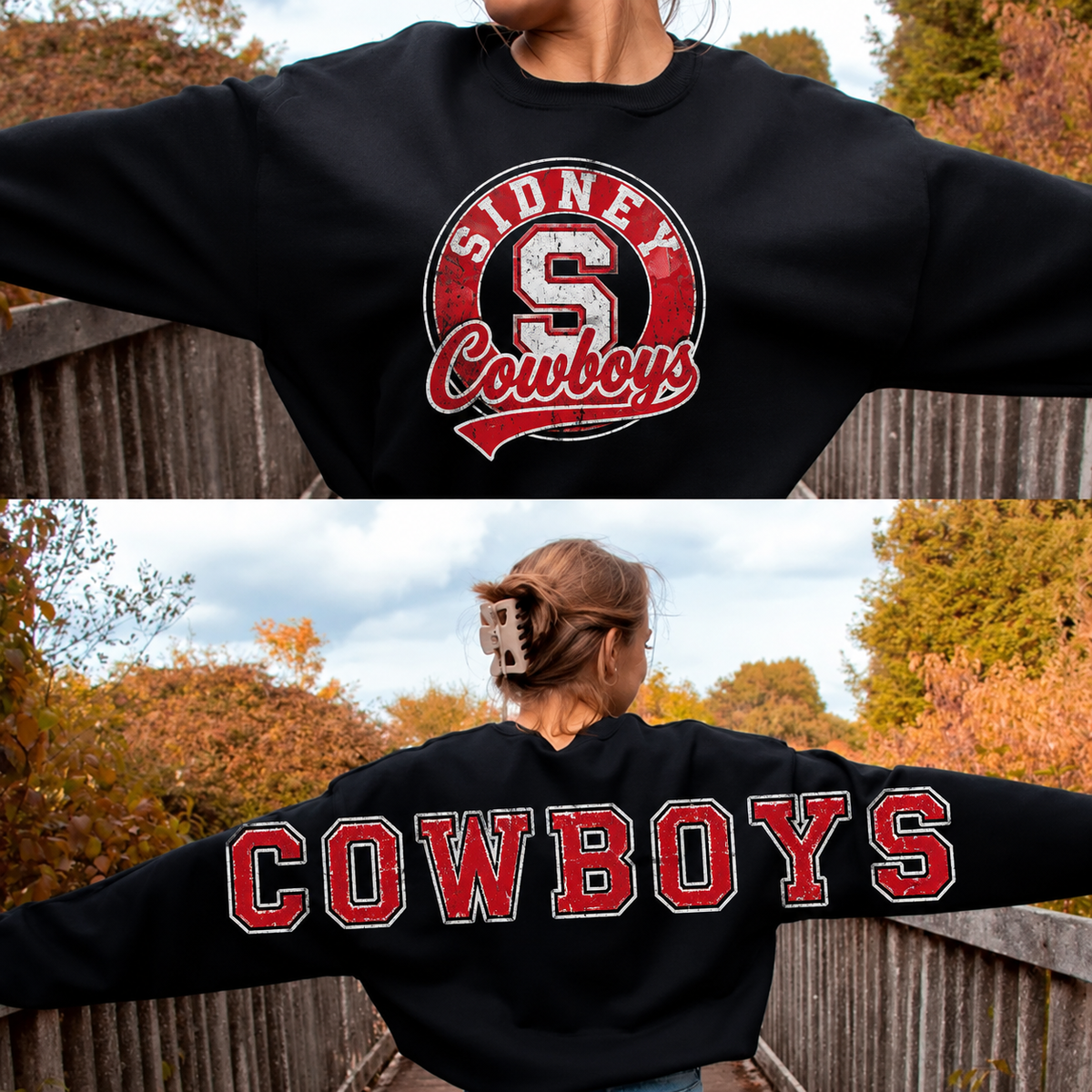 Sidney Cowboys with BACK LETTERING