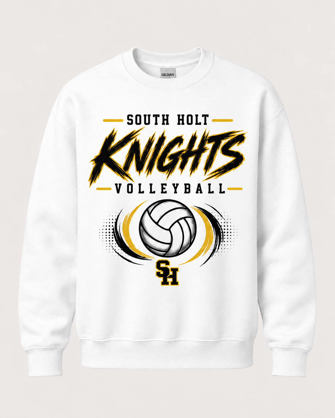 South Holt Knights Volleyball Spirit Wear - Brushstroke