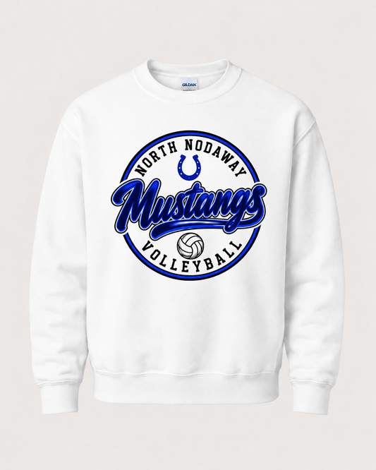 North Nodaway Mustangs Volleyball Spirit Wear - Circle Badge