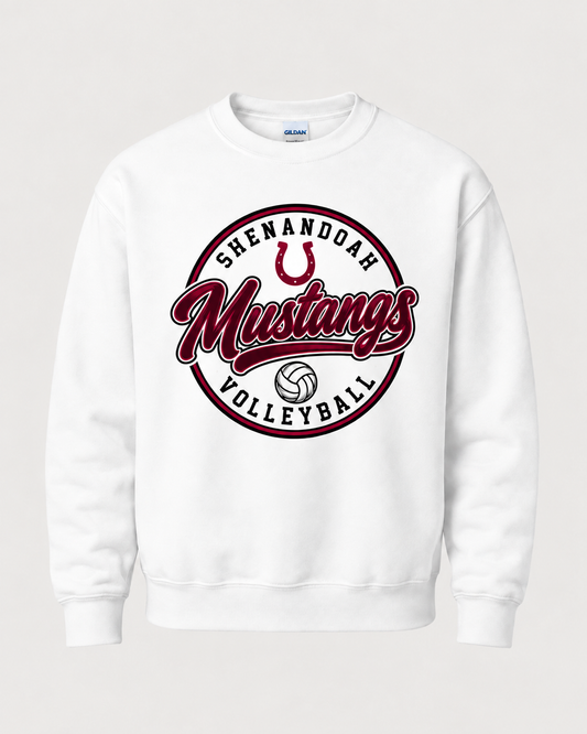 Shenandoah Mustangs Volleyball Spirit Wear - Circle Badge