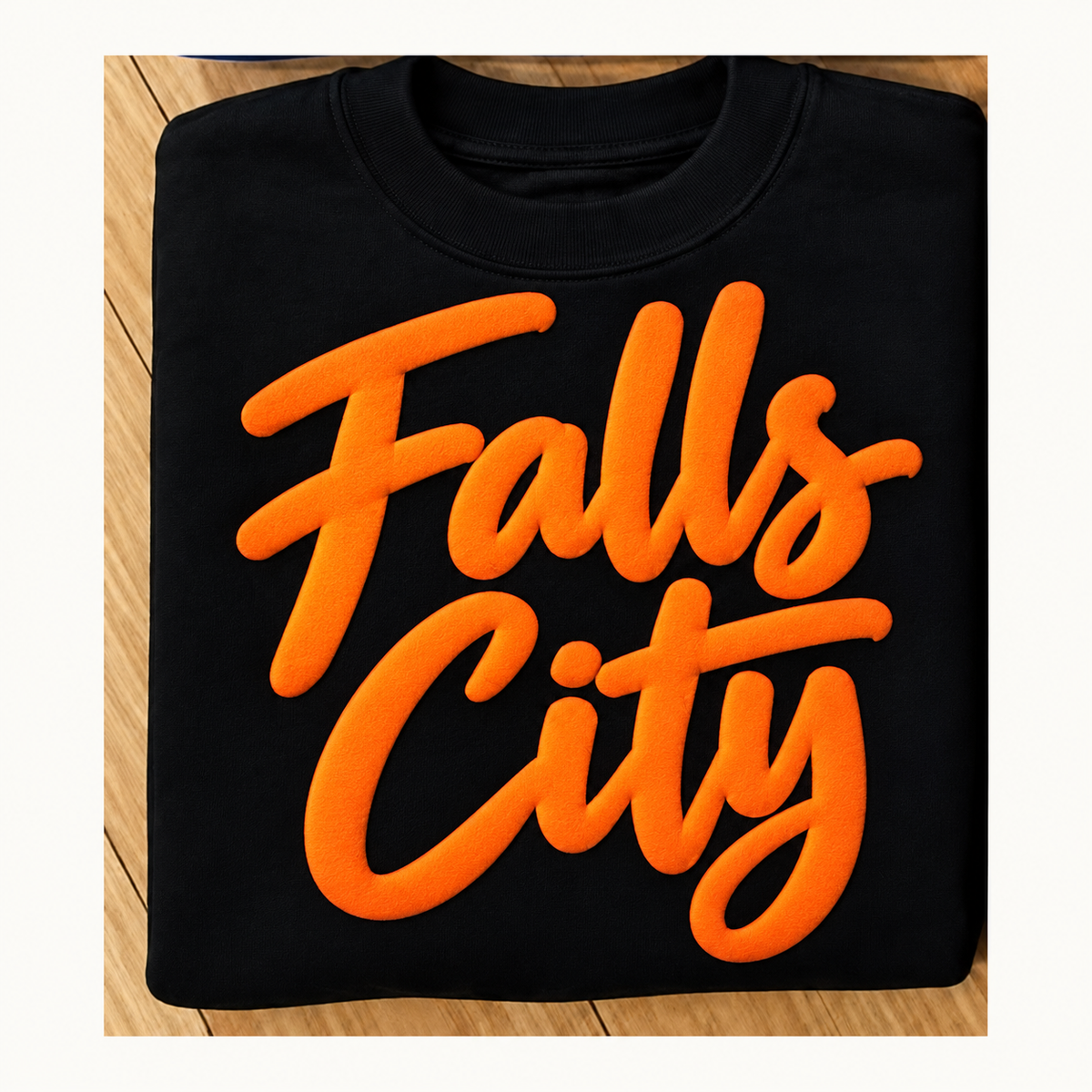 Falls City Puff Print Tee, Crew & Hoodie