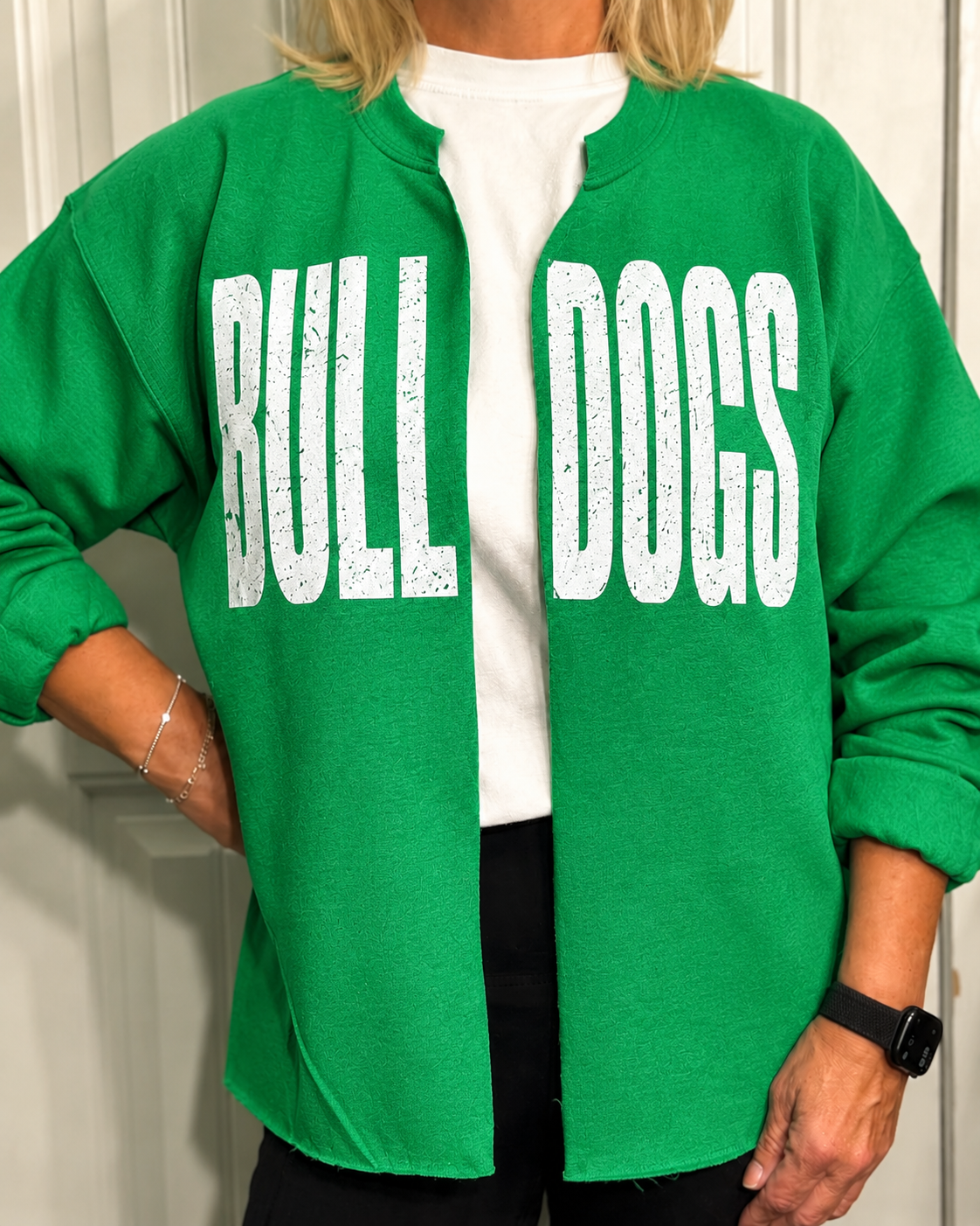 Custom School Spirit Split-Neck Sweatshirt | Your Mascot, Your Colors