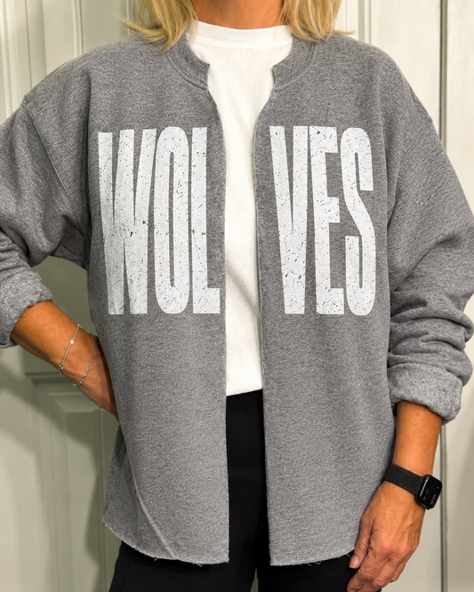 Custom School Spirit Split-Neck Sweatshirt | Your Mascot, Your Colors
