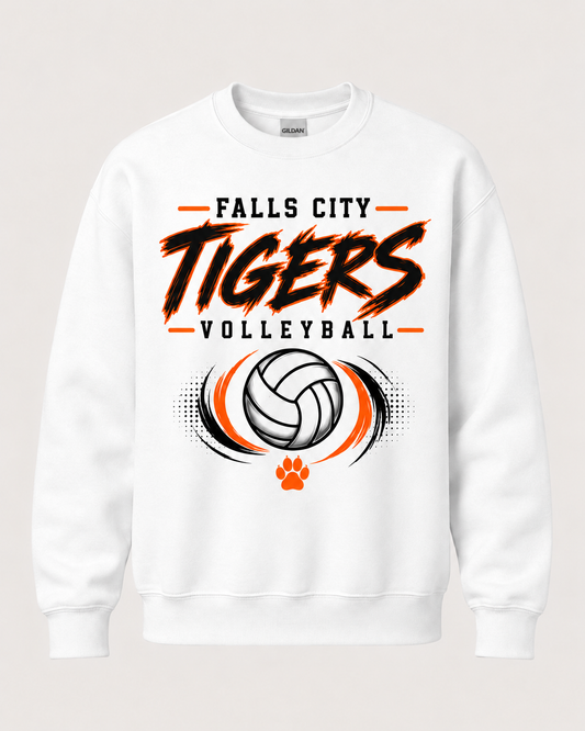 Falls City Tigers Volleyball Spirit Wear - Brushstroke