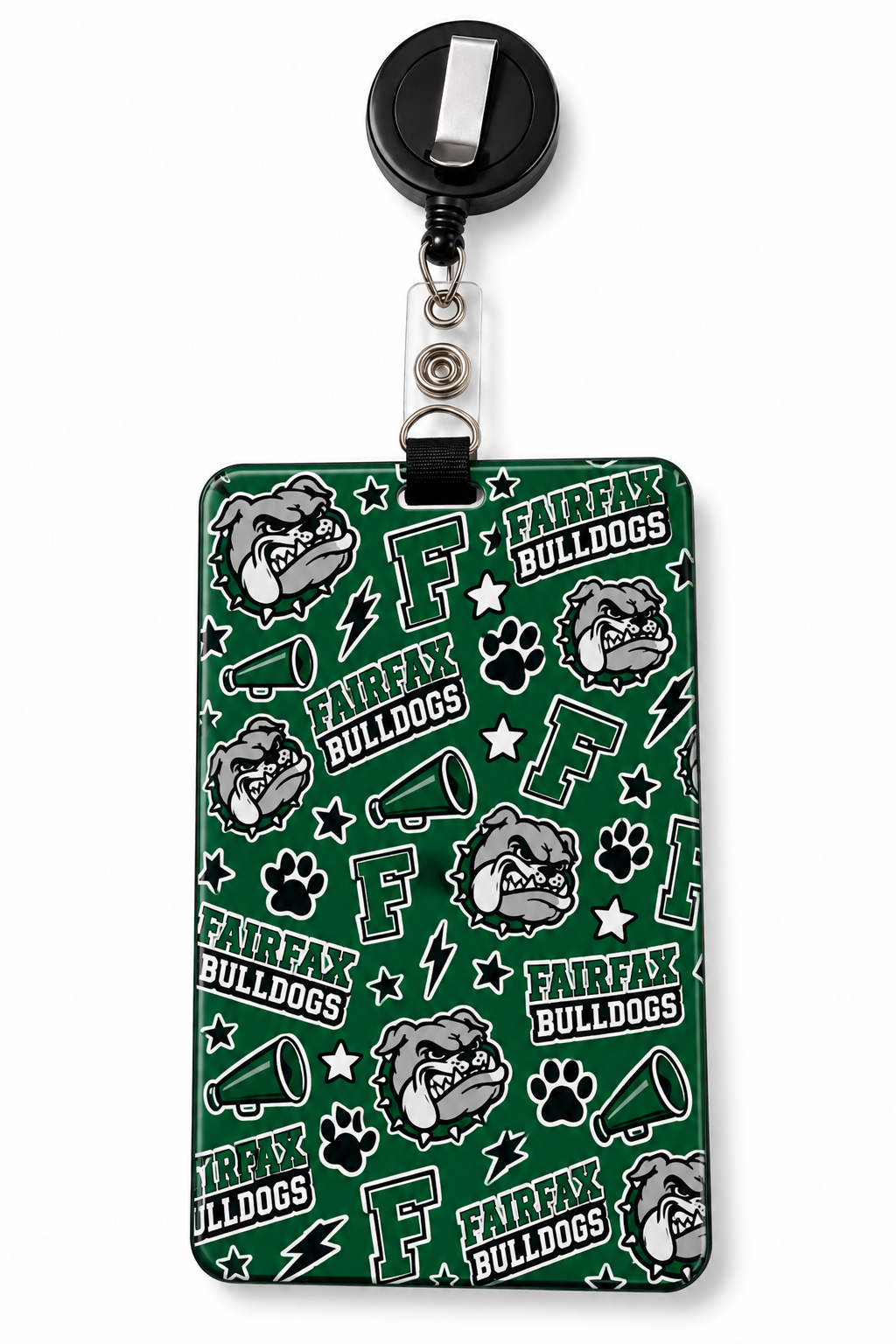 Fairfax Bulldogs ID Badge Holder