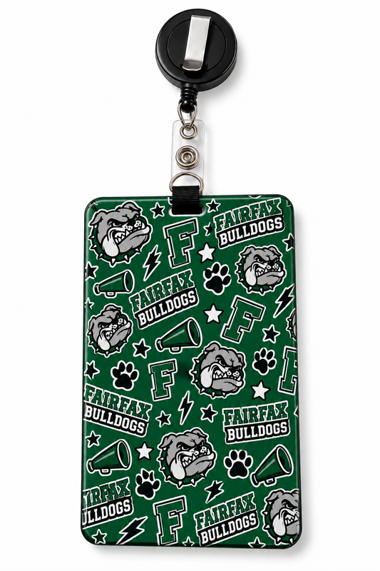 Fairfax Bulldogs ID Badge Holder