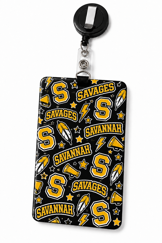 Savannah Savages ID Badge Holder