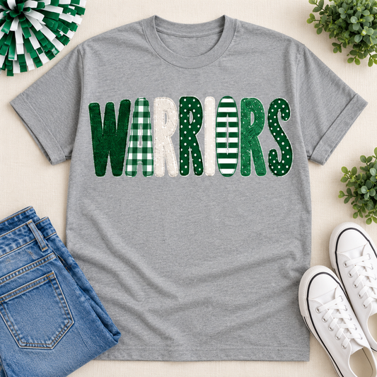 Albany Warriors Faux Chenille Tee