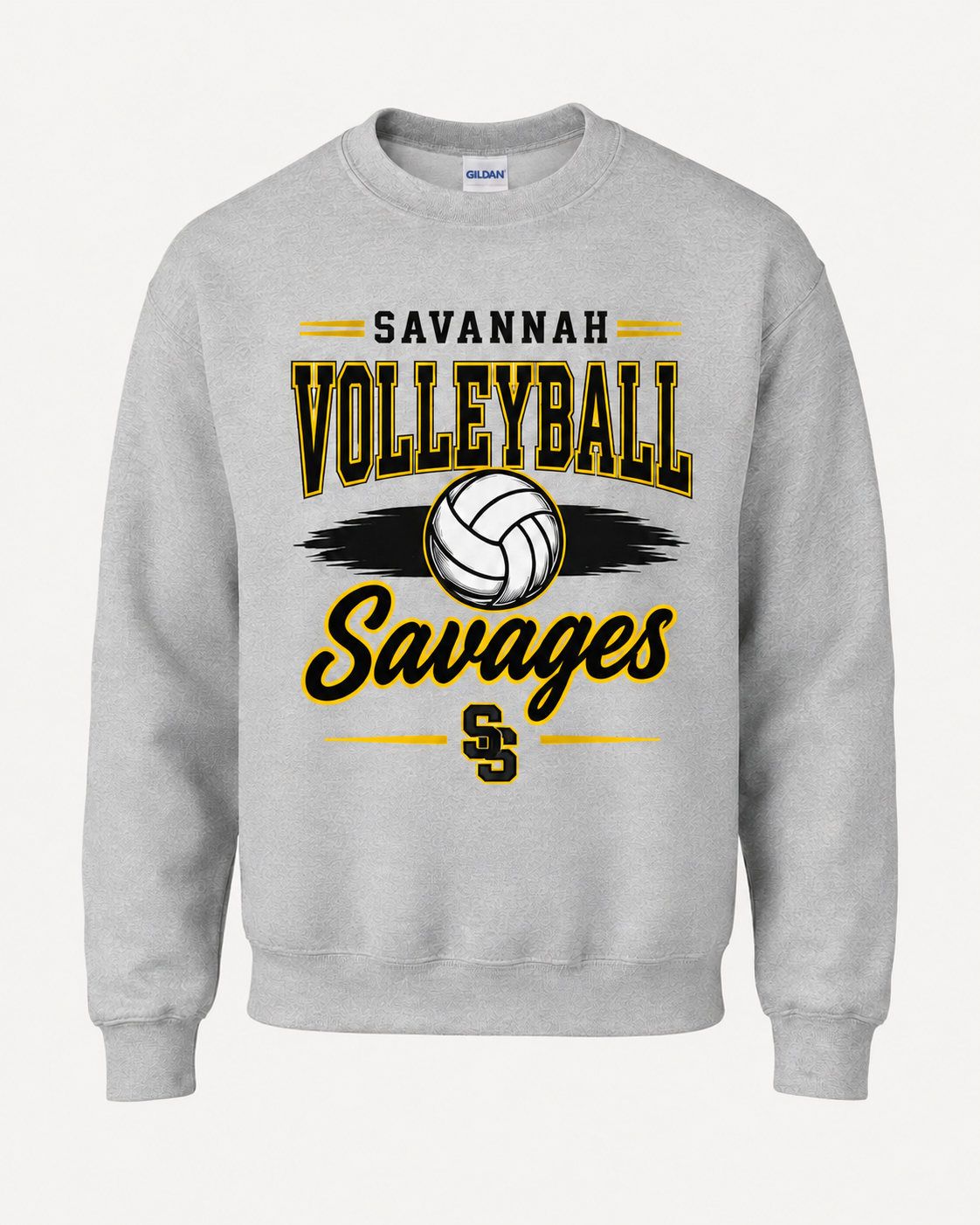 Savannah Savages Volleyball Spirit Wear - Retro Lines