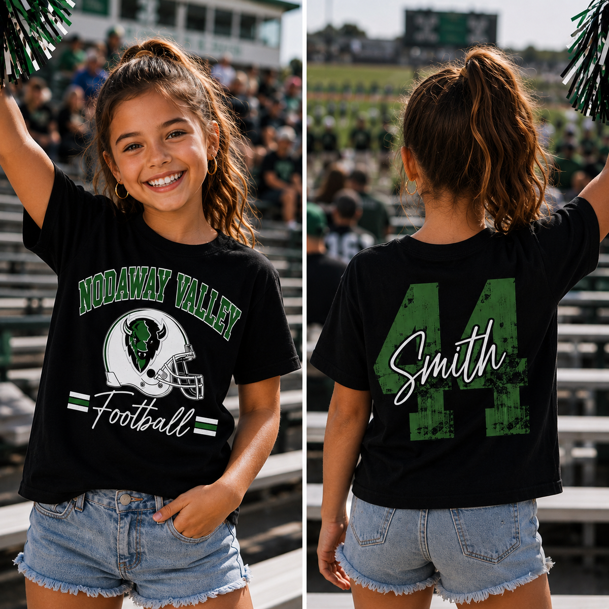 Youth Custom Gameday Tee — Football · Basketball · Volleyball (Your Team & Colors)