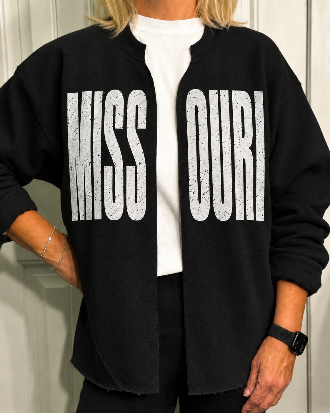 Custom School Spirit Split-Neck Sweatshirt | Your Mascot, Your Colors
