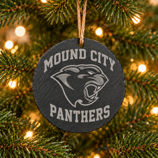 Panthers Mound City Slate Ornament