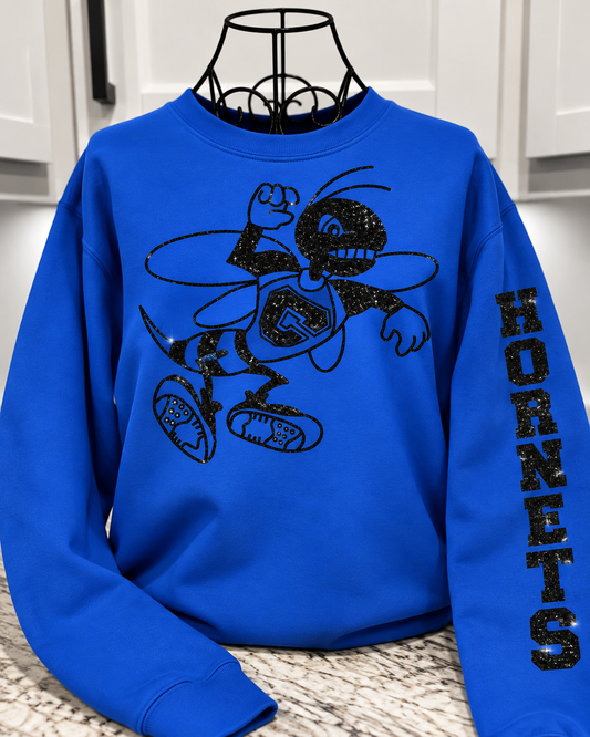 Craig Hornets Glitter Mascot Crew