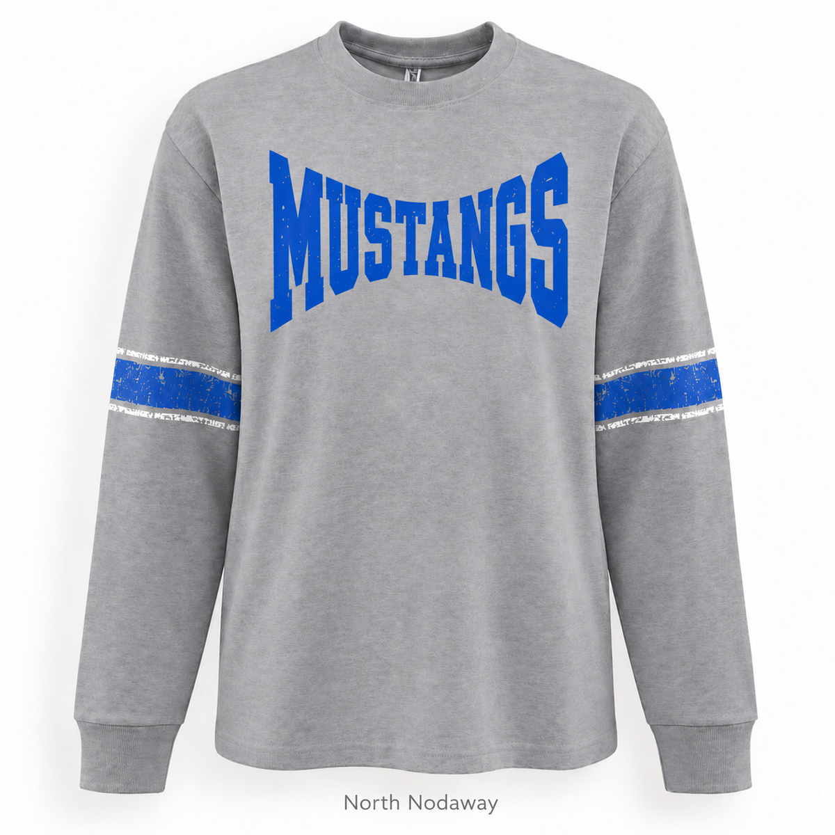 North Nodaway Mustangs Heavyweight Vintage Stripe Jersey