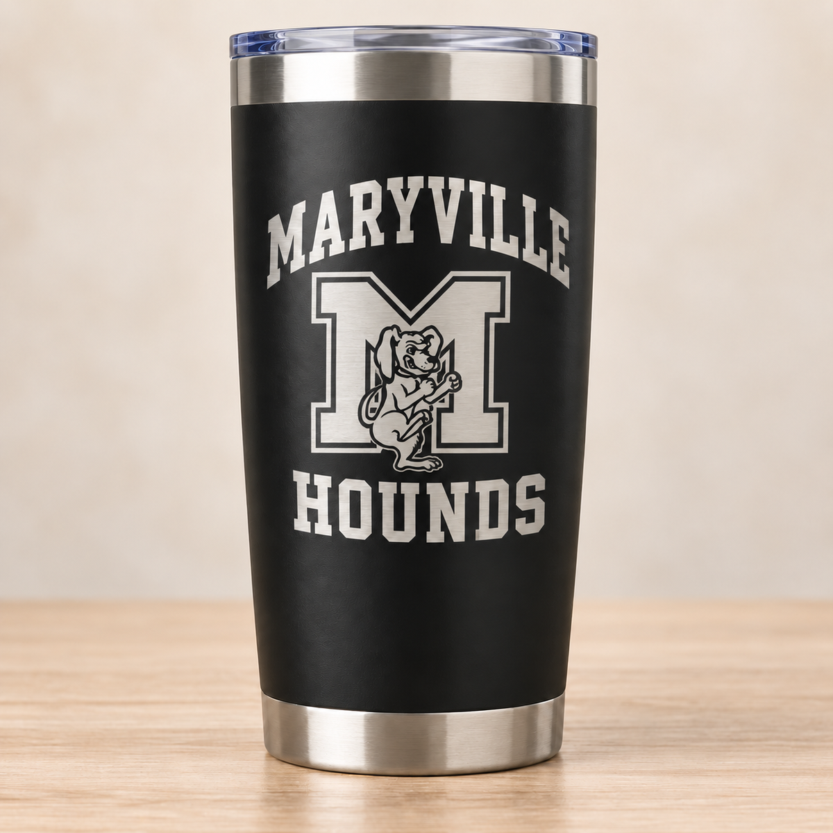 Laser Engraved School Tumbler — 20 oz Black | Launch Pre-Order