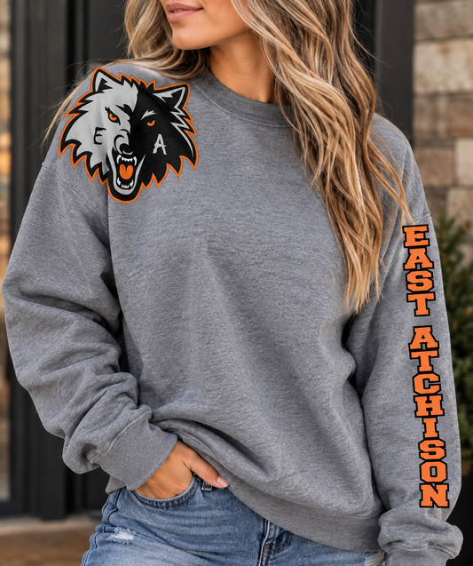 East Atchison Wolves Sleeve Sweatshirt