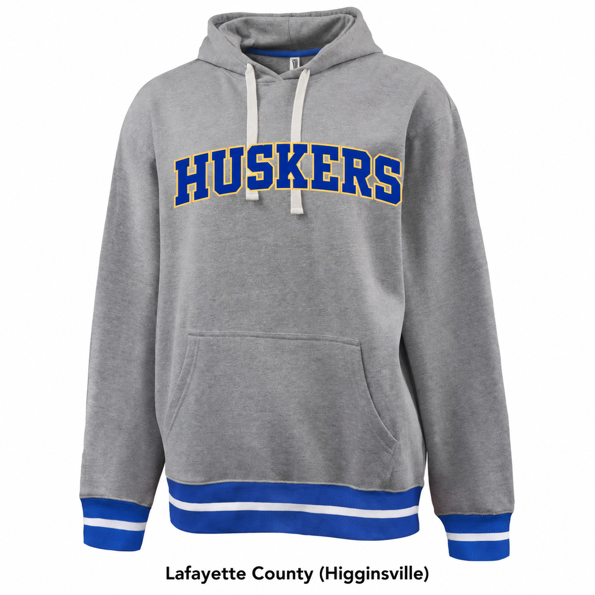Lafayette County Huskers Varsity Rib Trim Hoodie