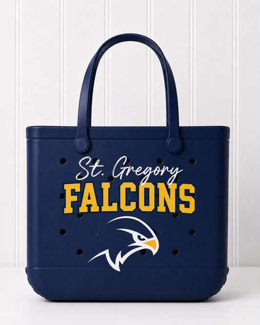 St. Gregory's Falcons Flexi Tote - Printed on BOTH Sides - Pre-Order