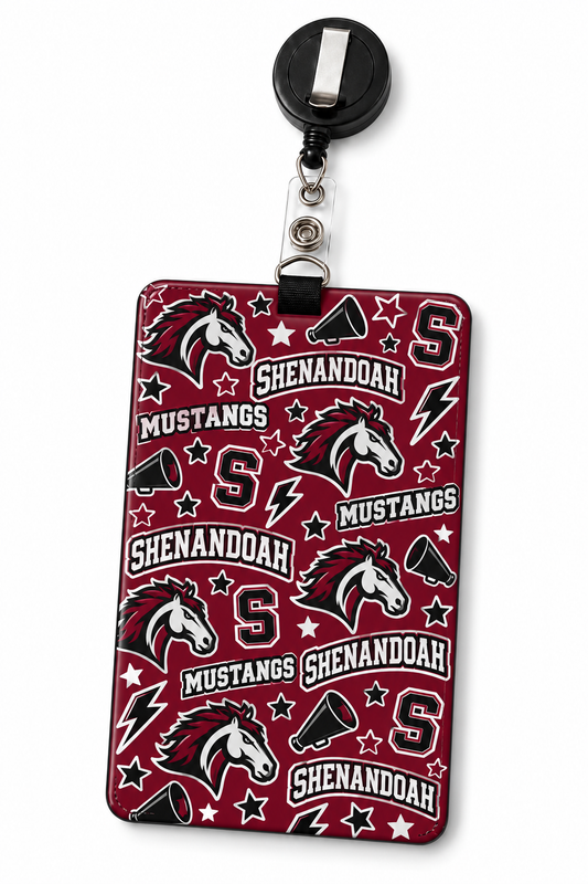 Shenandoah Mustangs ID Badge Holder