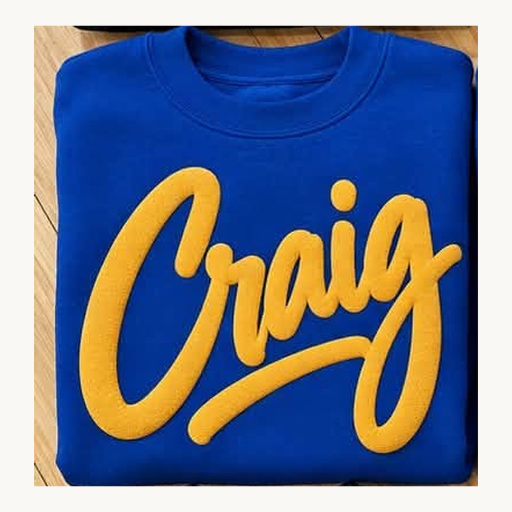 Craig Puff Print Tee, Crew & Hoodie