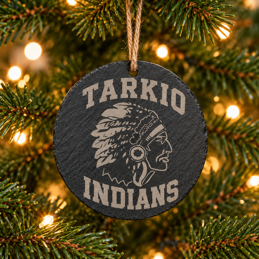 Indians Tarkio Slate Ornament
