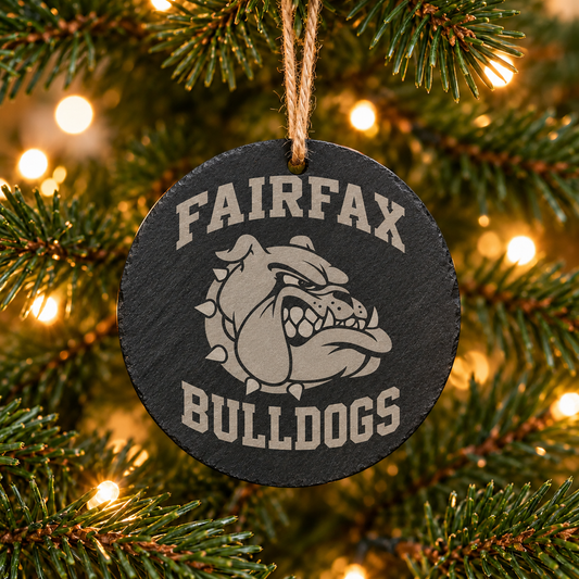 Bulldogs Fairfax Slate Ornament