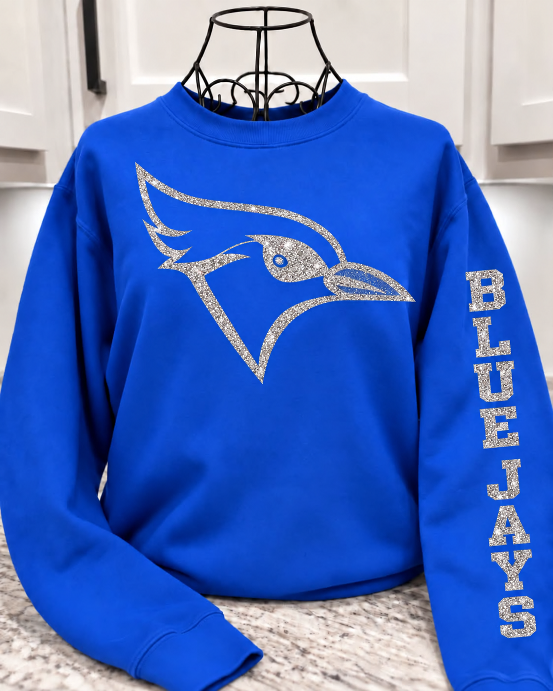Rock Port Blue Jays Glitter Mascot Crew