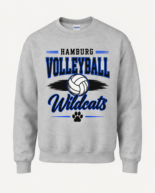 Hamburg Wildcats Volleyball Spirit Wear - Retro Lines