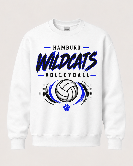 Hamburg Wildcats Volleyball Spirit Wear - Brushstroke