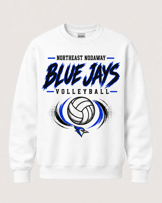 Northeast Nodaway Blue Jays Volleyball Spirit Wear - Brushstroke