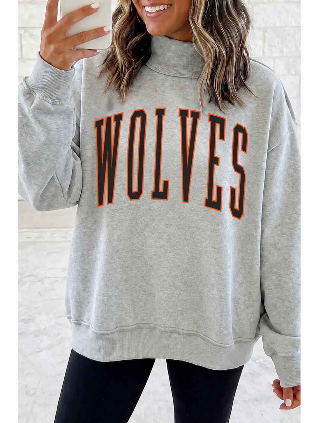 Game Day Mock Neck Reversible Sweatshirt — PREORDER