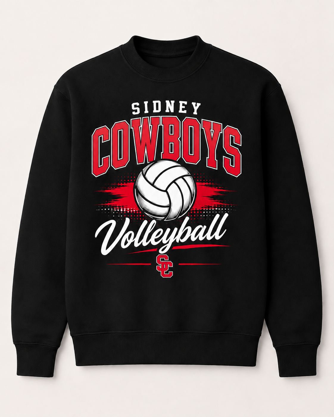 Sidney Cowboys Volleyball Spirit Wear - Varsity Block