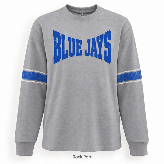 Rock Port Blue Jays Heavyweight Vintage Stripe Jersey