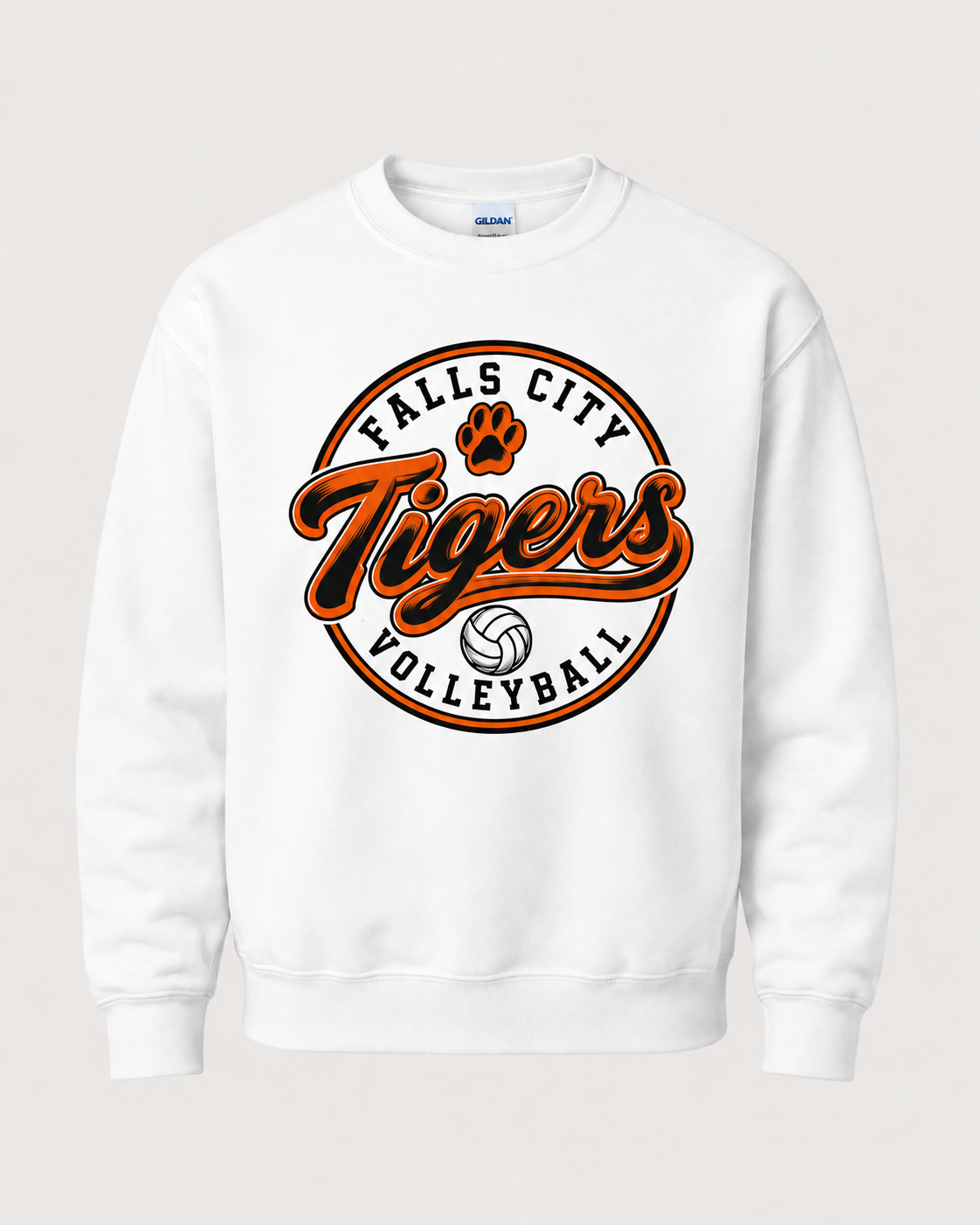 Falls City Tigers Volleyball Spirit Wear - Circle Badge