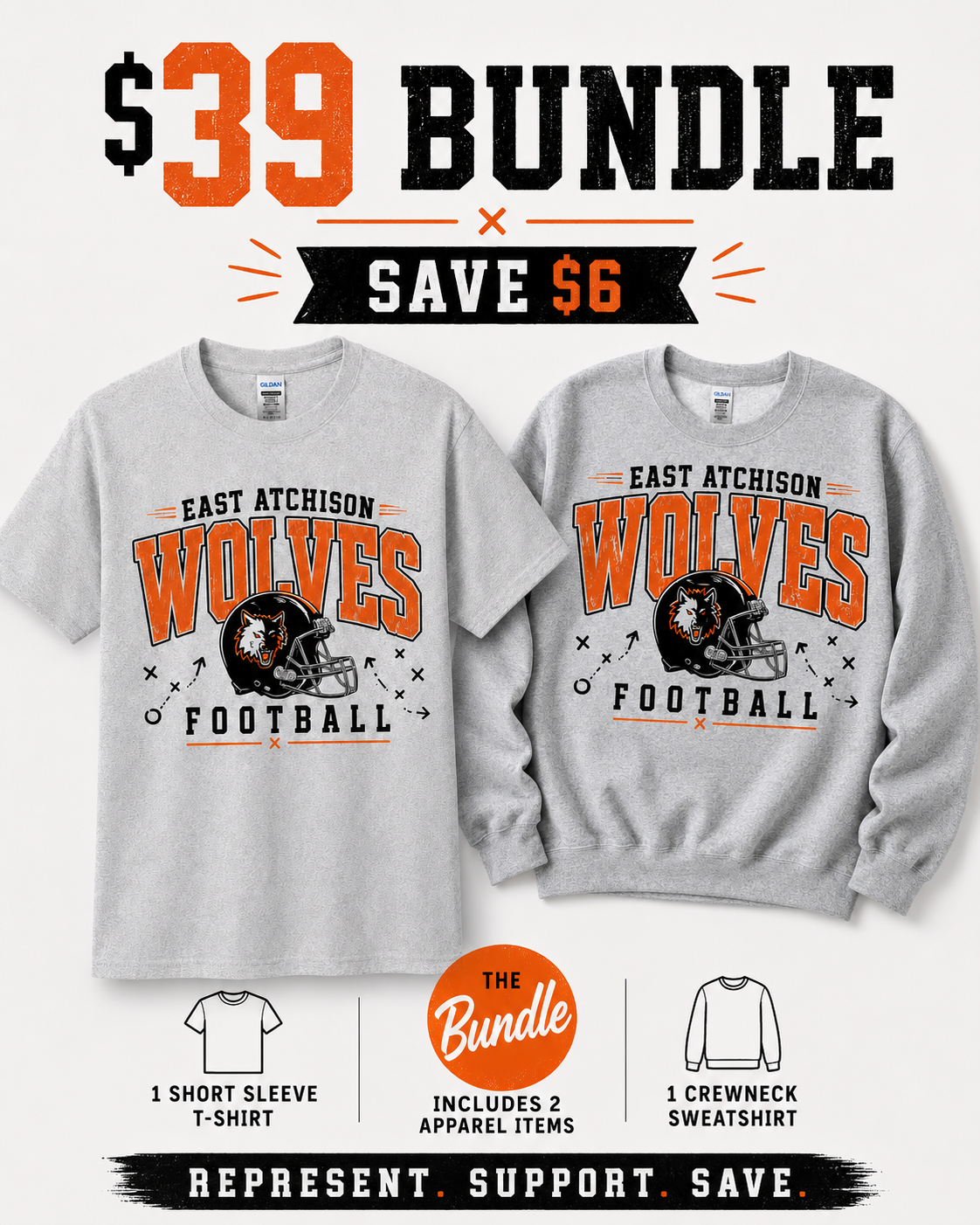 Football Season Bundle - Tee + Sweatshirt