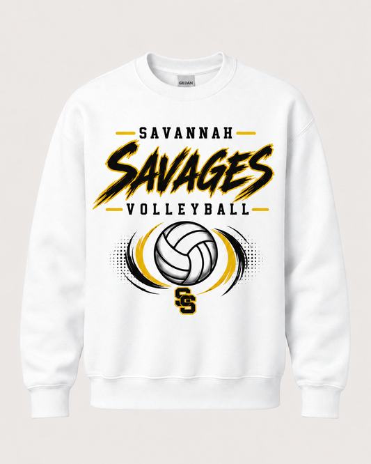 Savannah Savages Volleyball Spirit Wear - Brushstroke