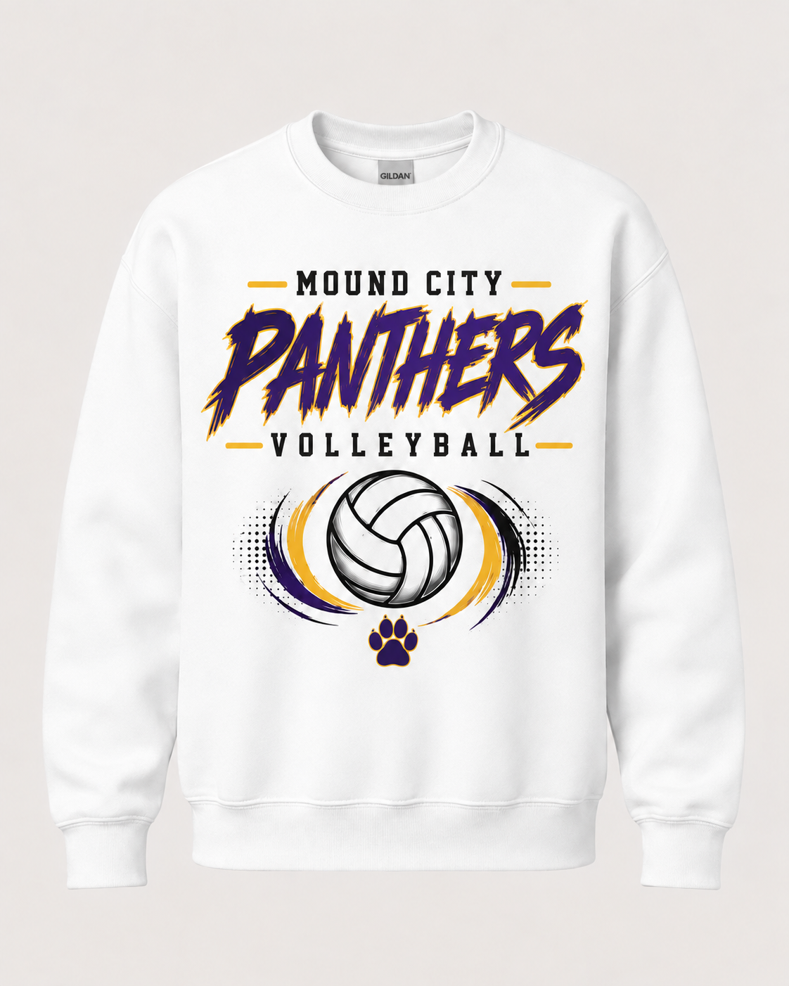 Mound City Panthers Volleyball Spirit Wear - Brushstroke