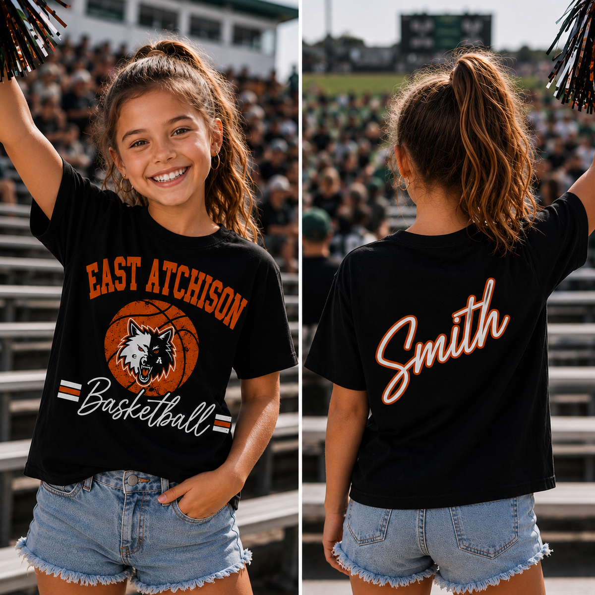 Youth Custom Gameday Tee — Football · Basketball · Volleyball (Your Team & Colors)
