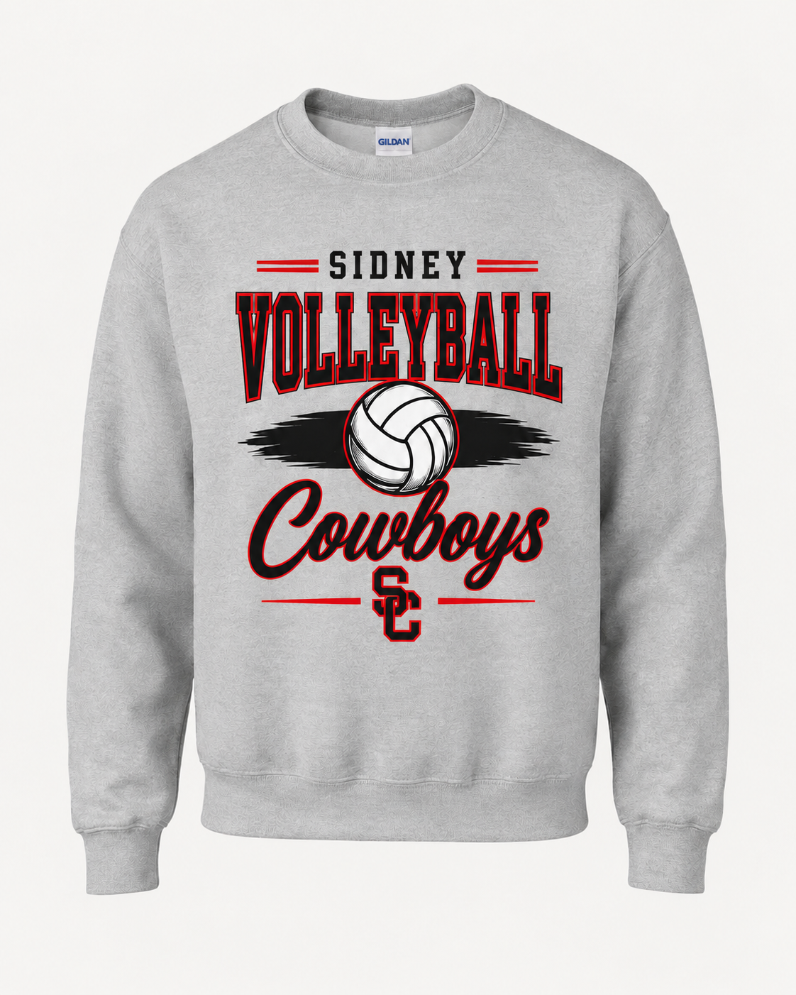 Sidney Cowboys Volleyball Spirit Wear - Retro Lines