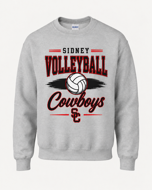 Sidney Cowboys Volleyball Spirit Wear - Retro Lines
