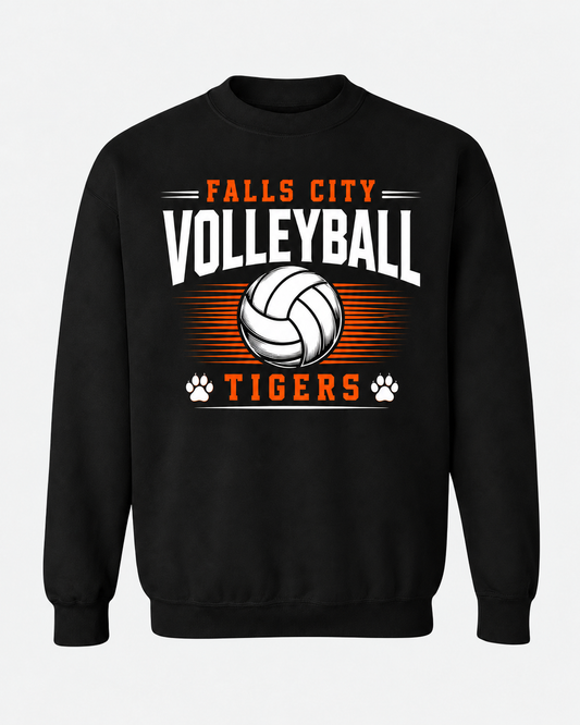 Falls City Tigers Volleyball Spirit Wear - Arched Script